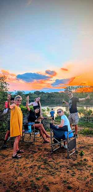 Sundowners at the Fence