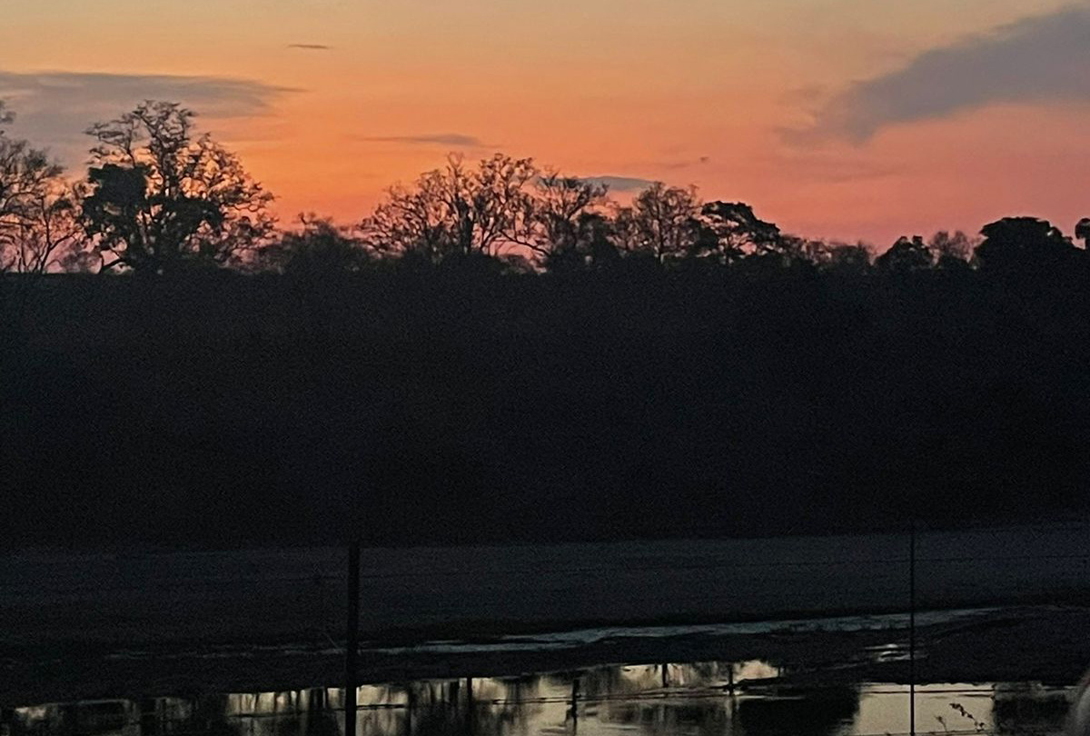 Sun setting over the Kruger and Crocodile River