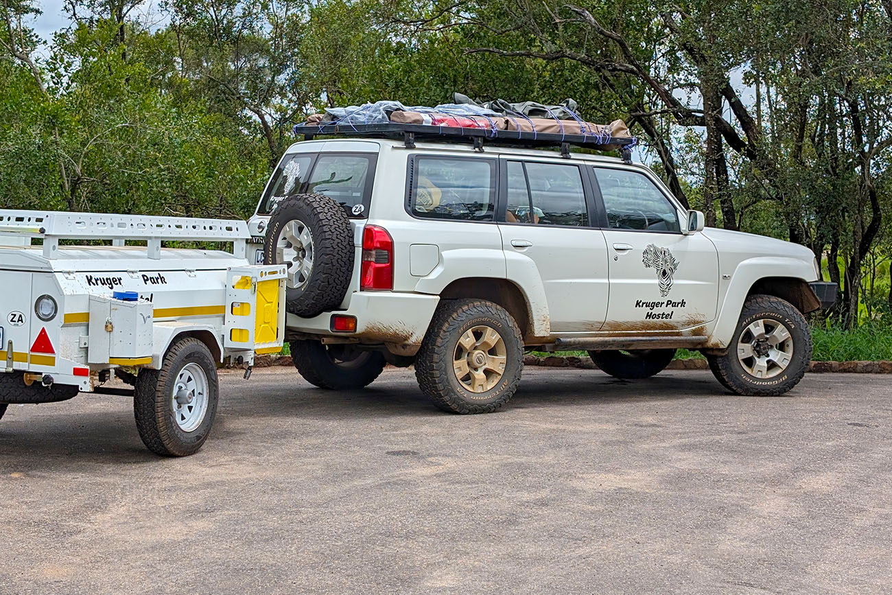 Vehicle and Trailer used for the camping safaris