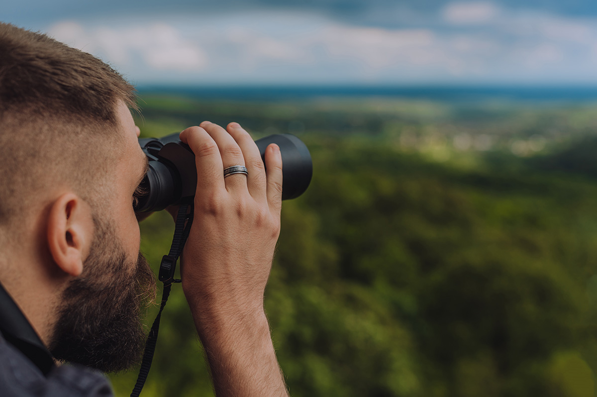 binoculars in the Kruger National Park