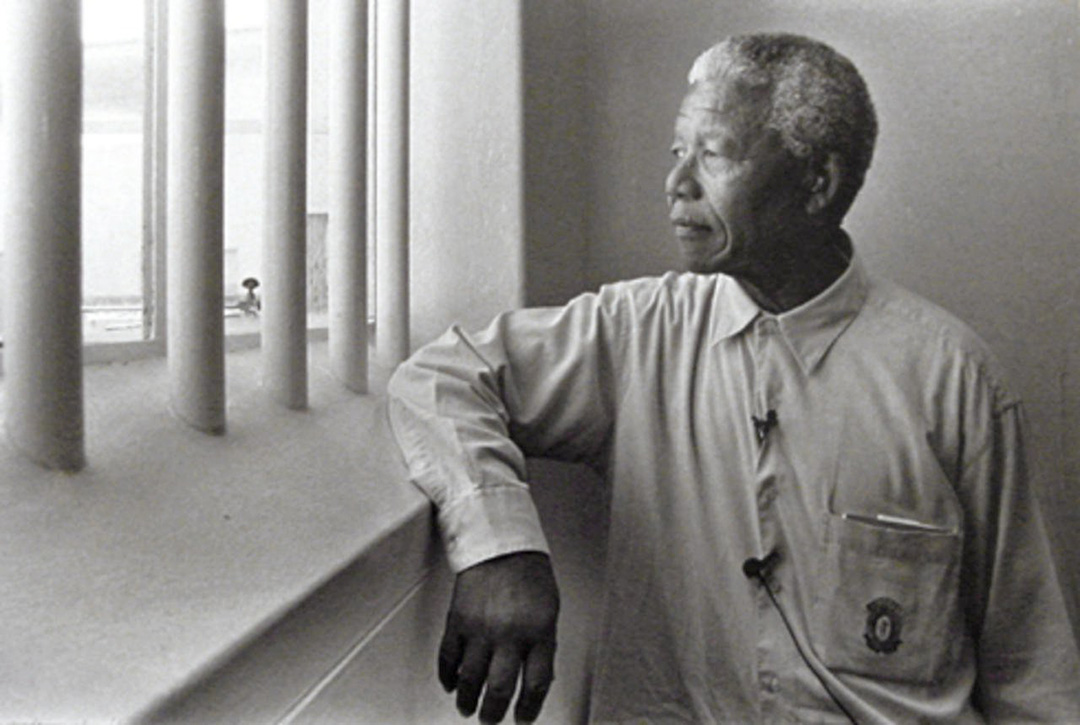Nelson Mandela on Robben Island