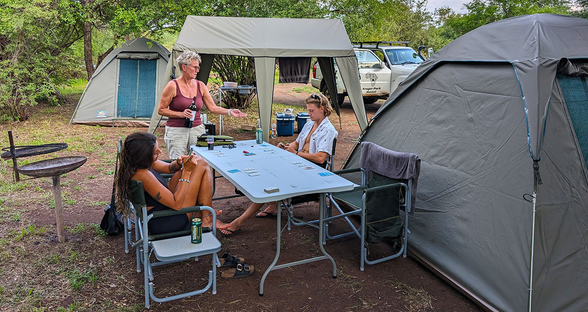 Camp in the Kruger Park