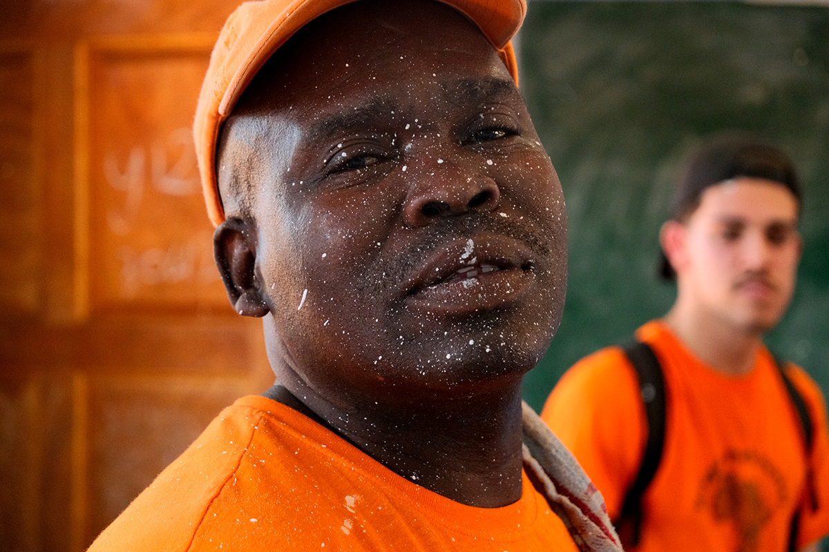 some of us had more paint on ourselves then what we managed to get onto the walls